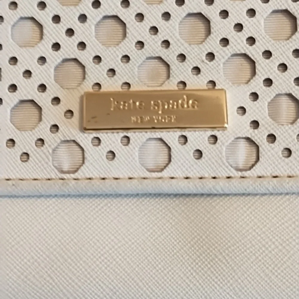 Kate Spade NY White Perforated Bag